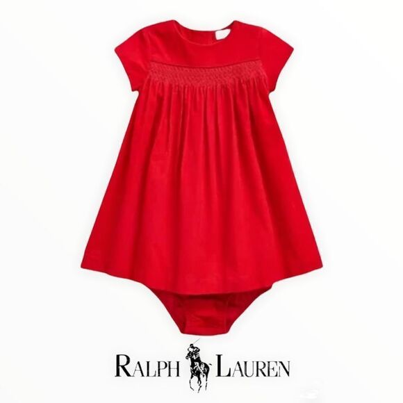Polo Ralph Lauren Other - POLO RALPH LAUREN | Red | Corduroy Woven Dress